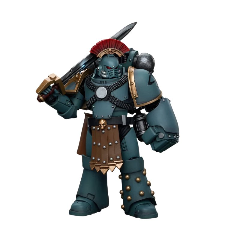 JOYTOY - Warhammer The Horus Heresy Action Figure: Sons of Horus - MKIV Tactical Squad Sergeant with Power Fist - Gathering Games