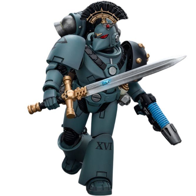 JOYTOY - Warhammer The Horus Heresy Action Figure: Sons of Horus - MKVI Tactical Squad Sergeant with Power Sword - Gathering Games