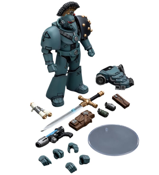 JOYTOY - Warhammer The Horus Heresy Action Figure: Sons of Horus - MKVI Tactical Squad Sergeant with Power Sword - Gathering Games