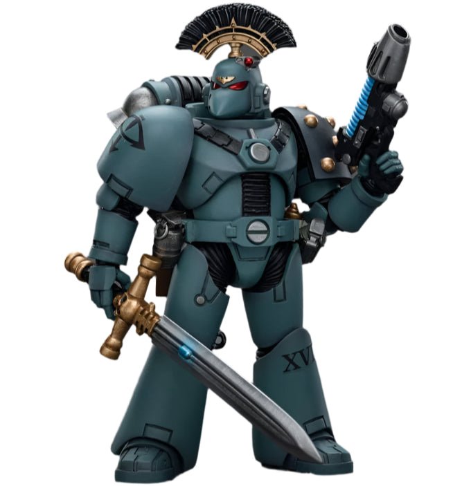 JOYTOY - Warhammer The Horus Heresy Action Figure: Sons of Horus - MKVI Tactical Squad Sergeant with Power Sword - Gathering Games
