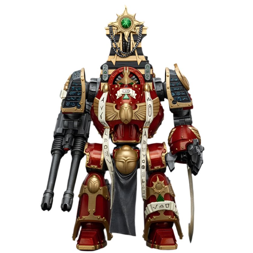 JOYTOY - Warhammer The Horus Heresy Action Figure: Thousand Sons - Contemptor - Osiron Dreadnought with Gravis Force Blade And Gravis Autocannon - Gathering Games