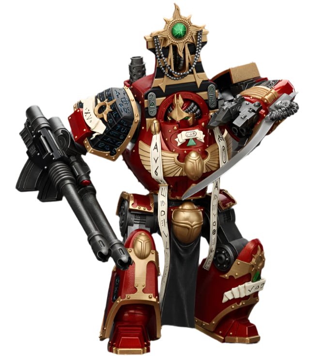 JOYTOY - Warhammer The Horus Heresy Action Figure: Thousand Sons - Contemptor - Osiron Dreadnought with Gravis Force Blade And Gravis Autocannon - Gathering Games
