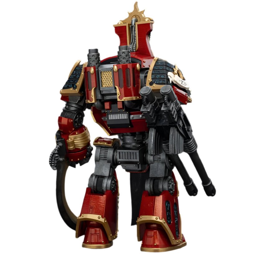 JOYTOY - Warhammer The Horus Heresy Action Figure: Thousand Sons - Contemptor - Osiron Dreadnought with Gravis Force Blade And Gravis Autocannon - Gathering Games