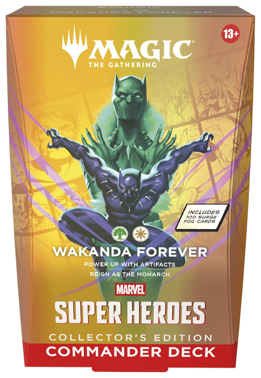 Magic: The Gathering - Marvel Super Heroes Wakanda Forever Collector Commander Deck - Gathering Games
