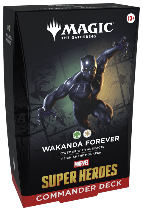 Magic: The Gathering - Marvel Super Heroes Wakanda Forever Commander Deck - Gathering Games