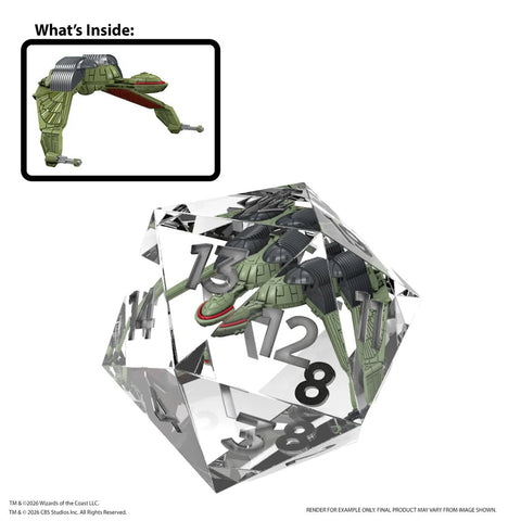 Magic: The Gathering Star Trek - Klingon Bird-of-Prey 55mm Spindown D20 - Gathering Games