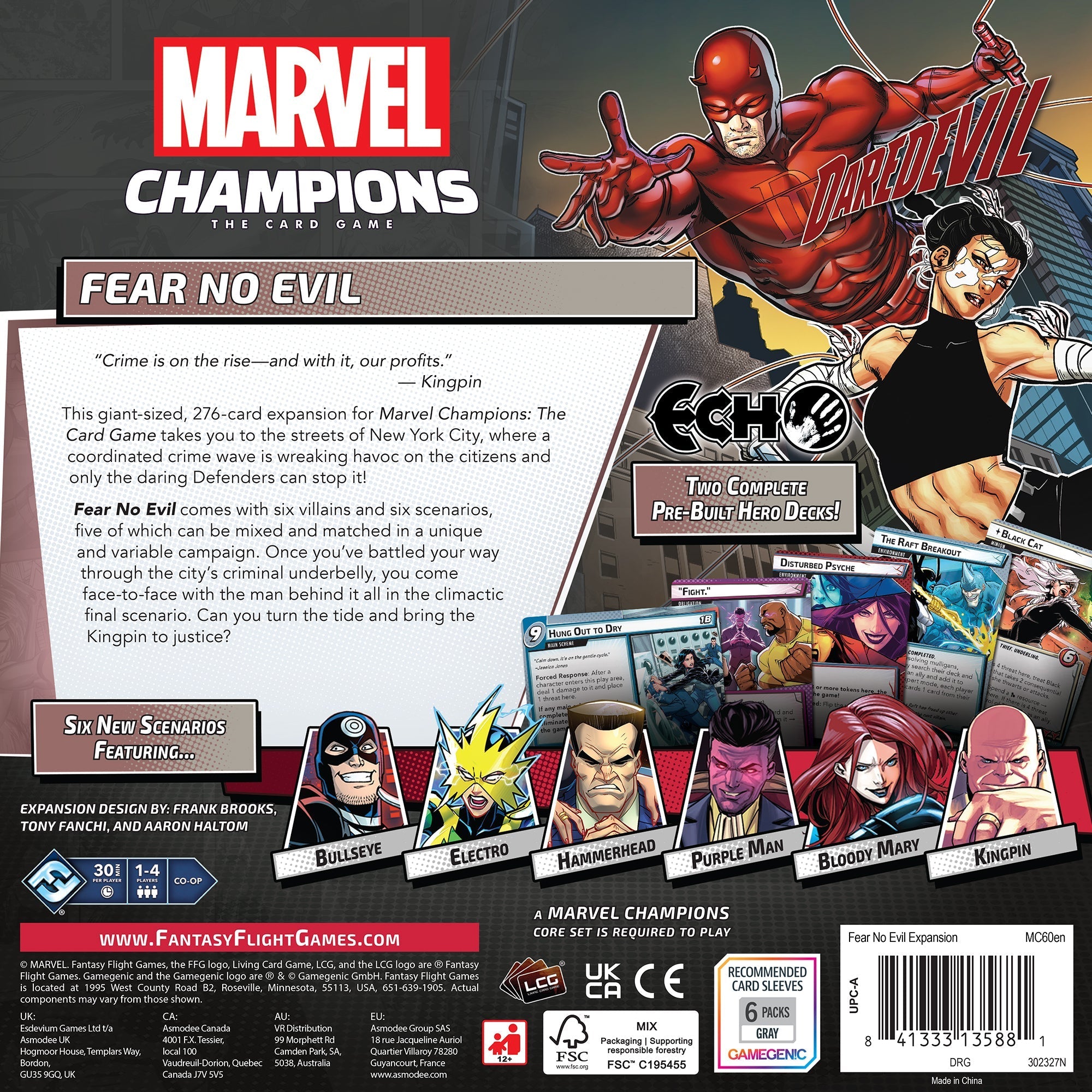 Fear No Evil Campaign Expansion - Marvel Champions: The Card Game ...