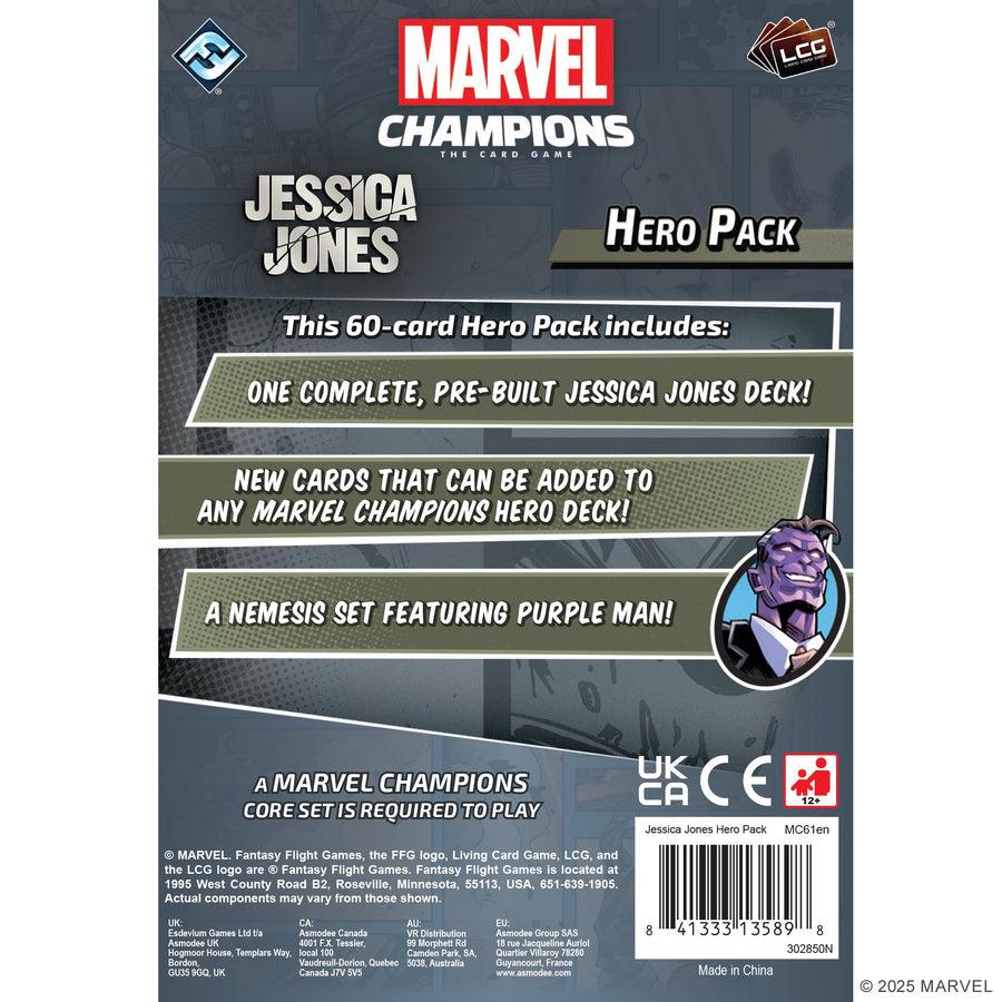 Marvel Champions: The Card Game - Jessica Jones Hero Pack - Gathering Games