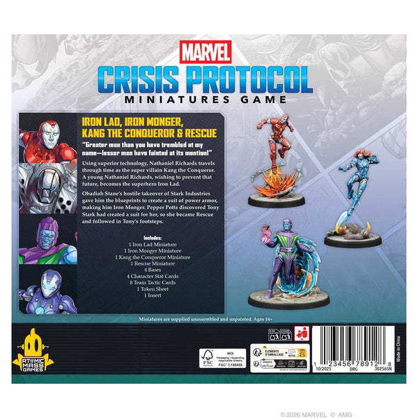 Marvel: Crisis Protocol - Iron Lad, Iron Monger, Kang The Conqueror & Rescue - 2