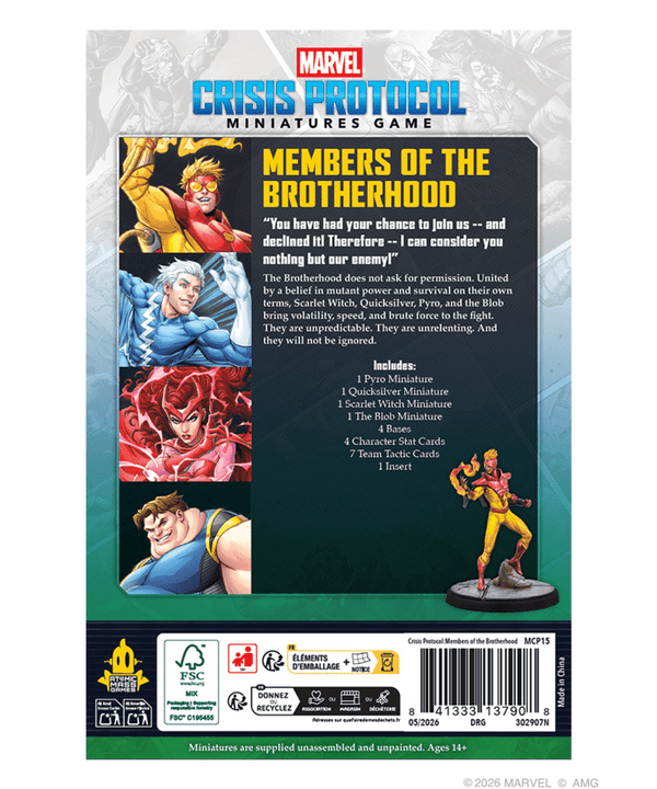 Marvel: Crisis Protocol - Members of the Brotherhood Affiliation Pack - 4