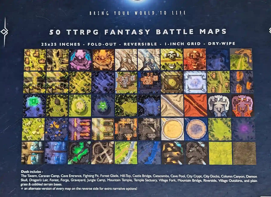 Moonlight Maps: ATLAS TTRPG Battle Maps - Dusk - Gathering Games