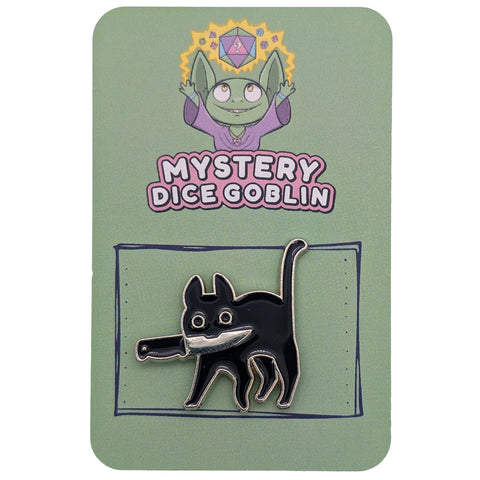 Mystery Dice Goblin - Enamel Pins - Cats - Gathering Games