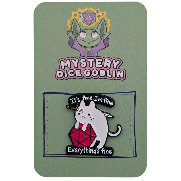 Mystery Dice Goblin - Enamel Pins - Cats - 7