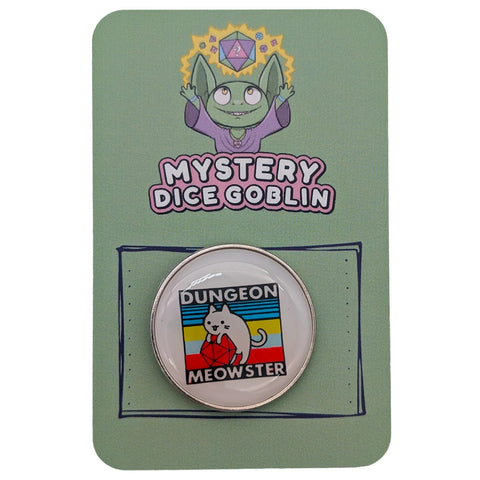 Mystery Dice Goblin - Enamel Pins - Cats - Gathering Games