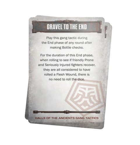 Necromunda: Halls of the Ancients Tactics Cards - Gathering Games