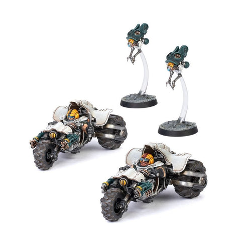 Necromunda: Ironhead Squat Sventor Scout Trikes - Gathering Games