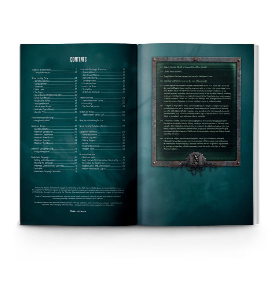 Necromunda: The Book Of Desolation - Gathering Games
