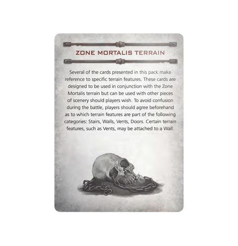 Necromunda: Zone Mortalis Gang Tactics Cards - Gathering Games