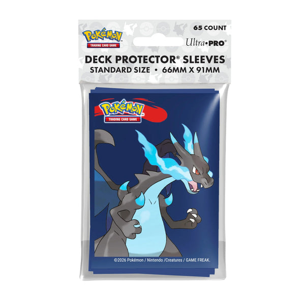 Pokemon: Mega Charizard X - Standard Deck Protector Sleeves (65pk) - 1