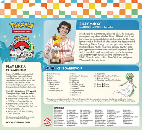 Pokemon TCG: 2025 World Championships Deck - Riley McKay - Gathering Games