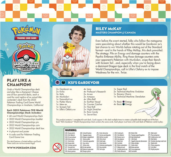Pokemon TCG: 2025 World Championships Deck - Riley McKay - 2