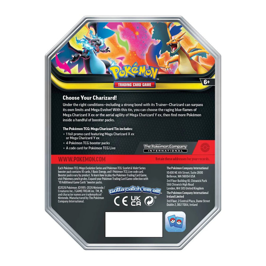 Pokemon TCG: Mega Charizard X ex Tin - Gathering Games