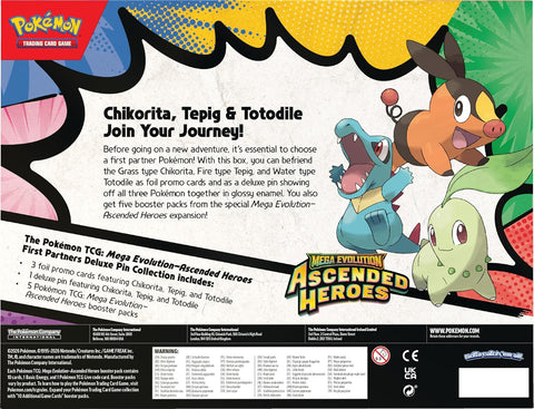 Pokemon TCG: Mega Evolution 2.5 Ascended Heroes First Partners Deluxe Pin Collection - Gathering Games