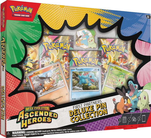 Pokemon TCG: Mega Evolution 2.5 Ascended Heroes First Partners Deluxe Pin Collection - Gathering Games