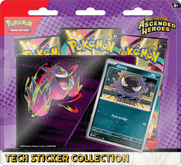 Pokemon TCG: Mega Evolution 3 Ascended Heroes Teck-Sticker Collection - Ghastly - 1