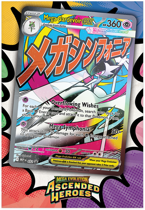 Pokémon TCG: Mega Evolution Ascended Heroes - Mega Gardevoir Premium Poster Collection - Gathering Games