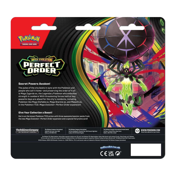 Pokemon TCG: Mega Evolution 3 - Perfect Order 3-Pack Blister Pack - 3