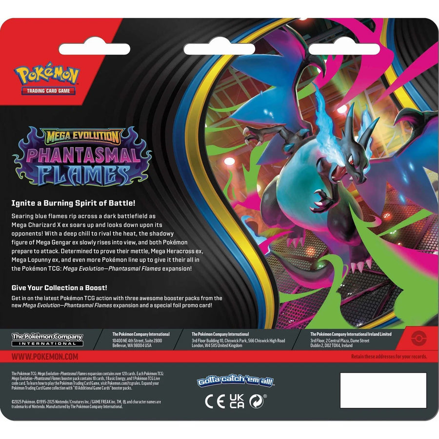 Pokemon TCG: Mega Evolution Phantasmal Flames 3 - Pack Blister Pack - Sneasel - Gathering Games