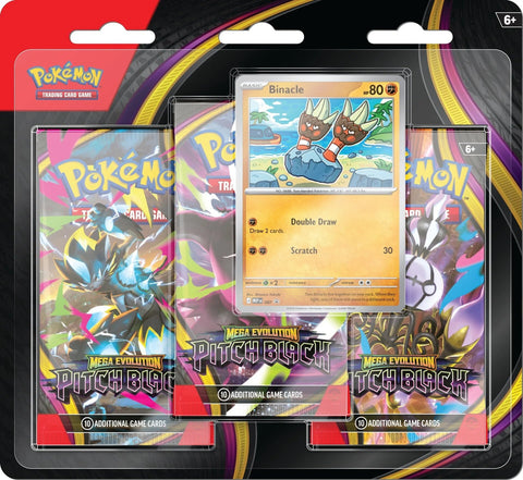 Pokemon TCG: Mega Evolution Pitch Black 3 - Pack Blister Pack - Gathering Games
