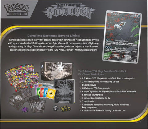 Pokemon TCG: Mega Evolution - Pitch Black Elite Trainer Box - Gathering Games