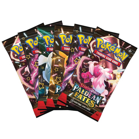 Pokemon TCG: Scarlet & Violet 4.5 - Paldean Fates 6 x Booster Packs - Gathering Games