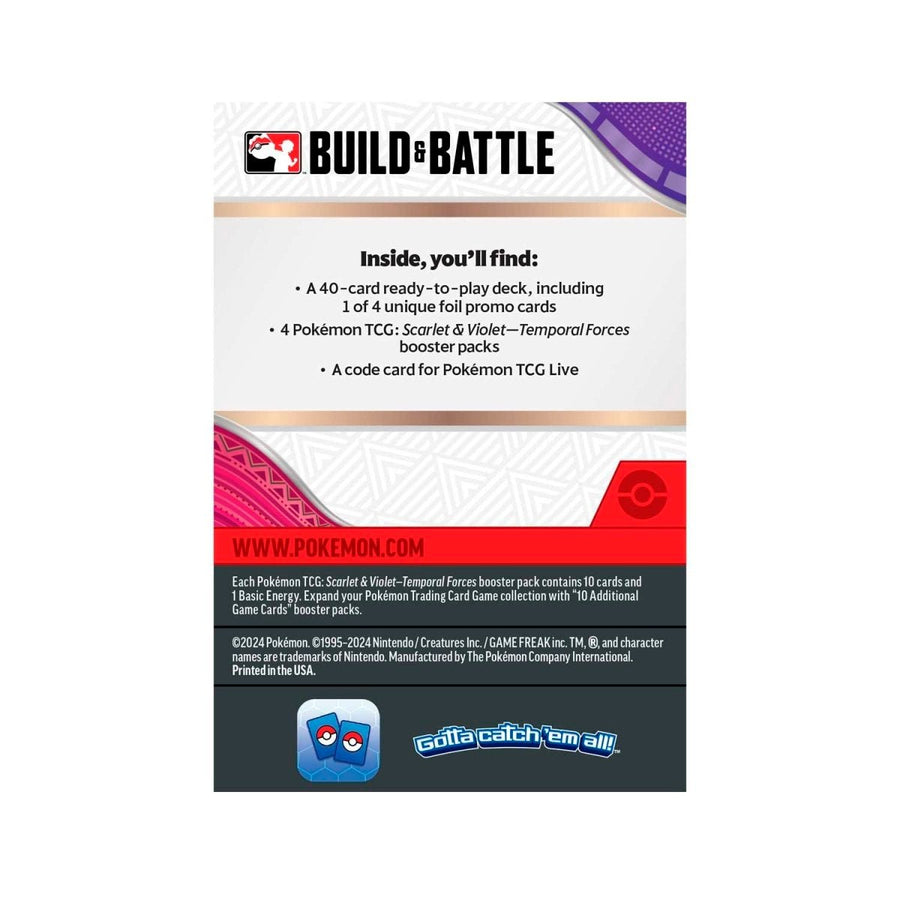 Pokemon TCG: Scarlet & Violet 5 - Temporal Forces Build and Battle Box - Gathering Games