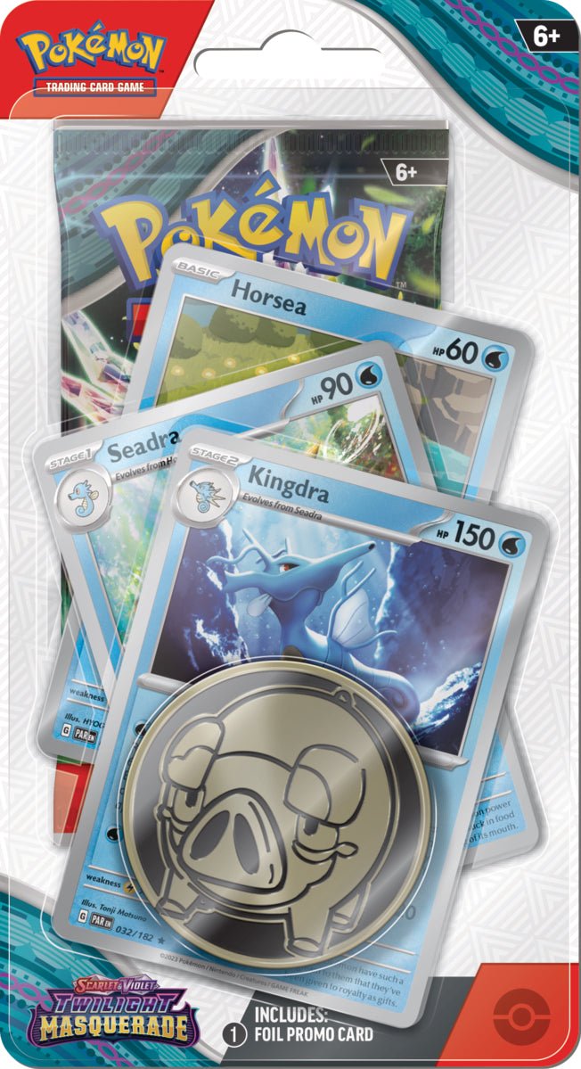 Pokemon TCG: Scarlet & Violet 6 - Twilight Masquerade Kingdra Premium Checklane Blister - Gathering Games