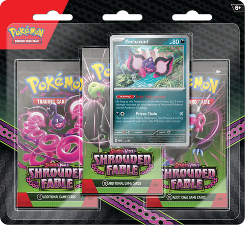 Pokemon TCG: Scarlet & Violet 6.5 - Shrouded Fable 3 Pack Blister - Gathering Games