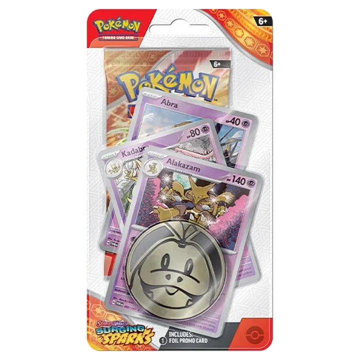 Pokemon TCG: Scarlet & Violet 8 - Surging Sparks Premium Checklane Blister - Alakazam - Gathering Games
