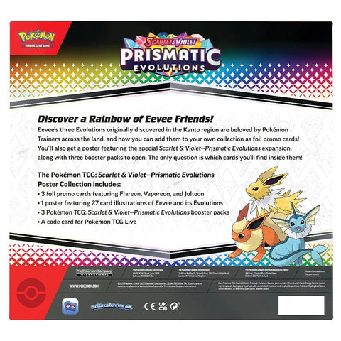 Pokemon TCG: Scarlet & Violet 8.5 - Prismatic Evolutions - Poster Collection - Gathering Games