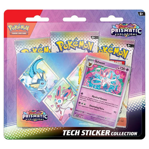 Pokemon TCG: Scarlet & Violet 8.5 - Prismatic Evolutions - Tech Sticker Collection - Sylveon - Gathering Games