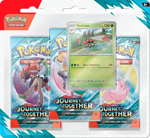 Pokemon TCG: Scarlet & Violet 9 - Journey Together 3 Pack Blister - Yanmega - Gathering Games