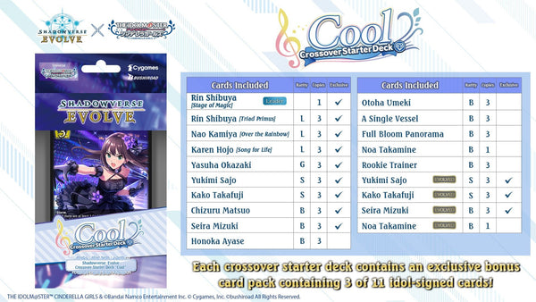 Shadowverse: Evolve - THE IDOLM@STER CINDERELLA GIRLS Cool Starter Deck - 2