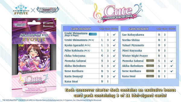 Shadowverse: Evolve - THE IDOLM@STER CINDERELLA GIRLS Cute Starter Deck - 2