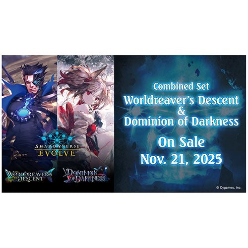 Shadowverse: Evolve - Worldreavers Descent & Dominion of Darkness Combined Set Booster Box - Gathering Games