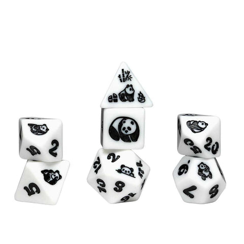 Sirius Dice: Animal Dice Set - Moon Panda - Gathering Games