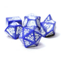 Sirius Dice: Illusory Stone - Purple Agate 7-Piece Polyhedral Dice Set - 1