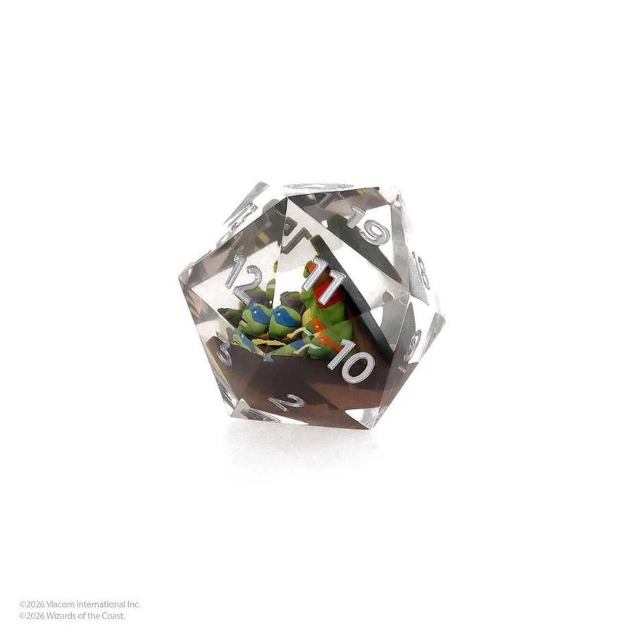 Sirius Dice - Magic: The Gathering - Teenage Mutant Ninja Turtles 55mm Spindown D20 - Gathering Games