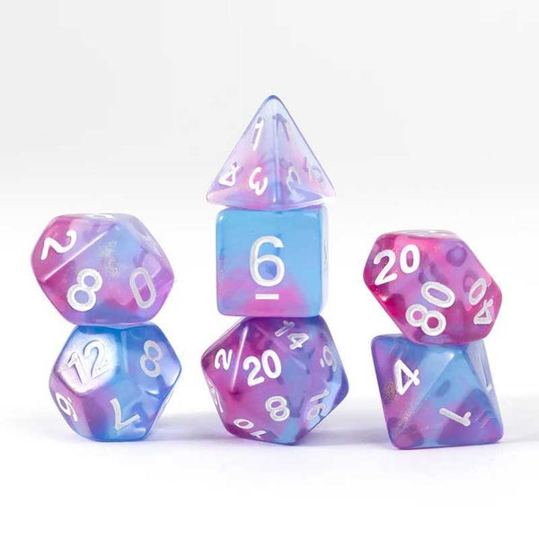 Sirius Dice: Treasures Unearthed 7-Piece Polyhedral Set - Opal - 1