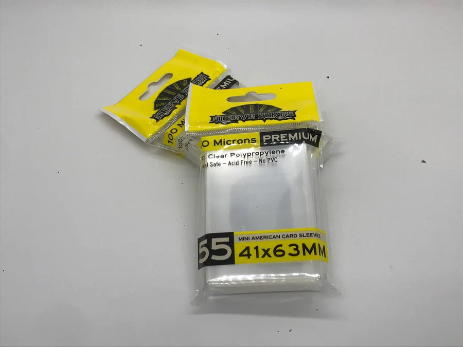Sleeve Kings: Premium Mini American Card Sleeves (41x63mm) - 55 Pack - Gathering Games